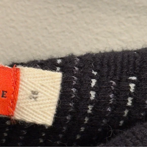 Anthropologie Jacquard Dot Knit Trousers Bell Bottoms by Cartannier Size 26 - Picture 5 of 10